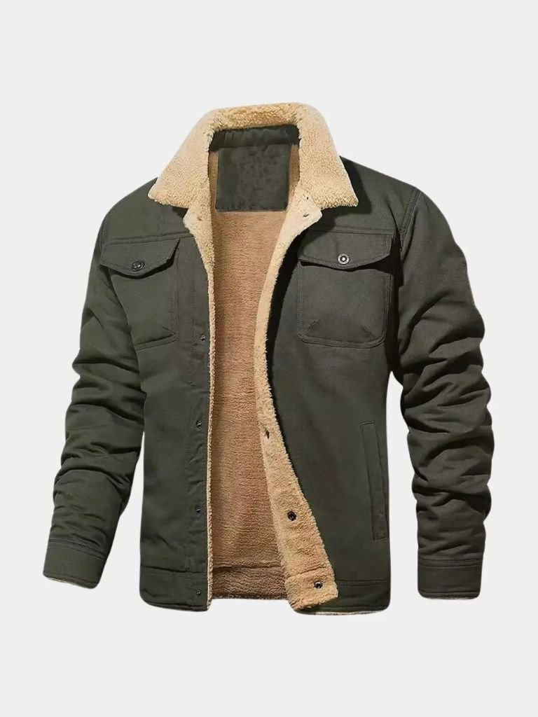 Retro Fleece Bomber Jacket - Rowan