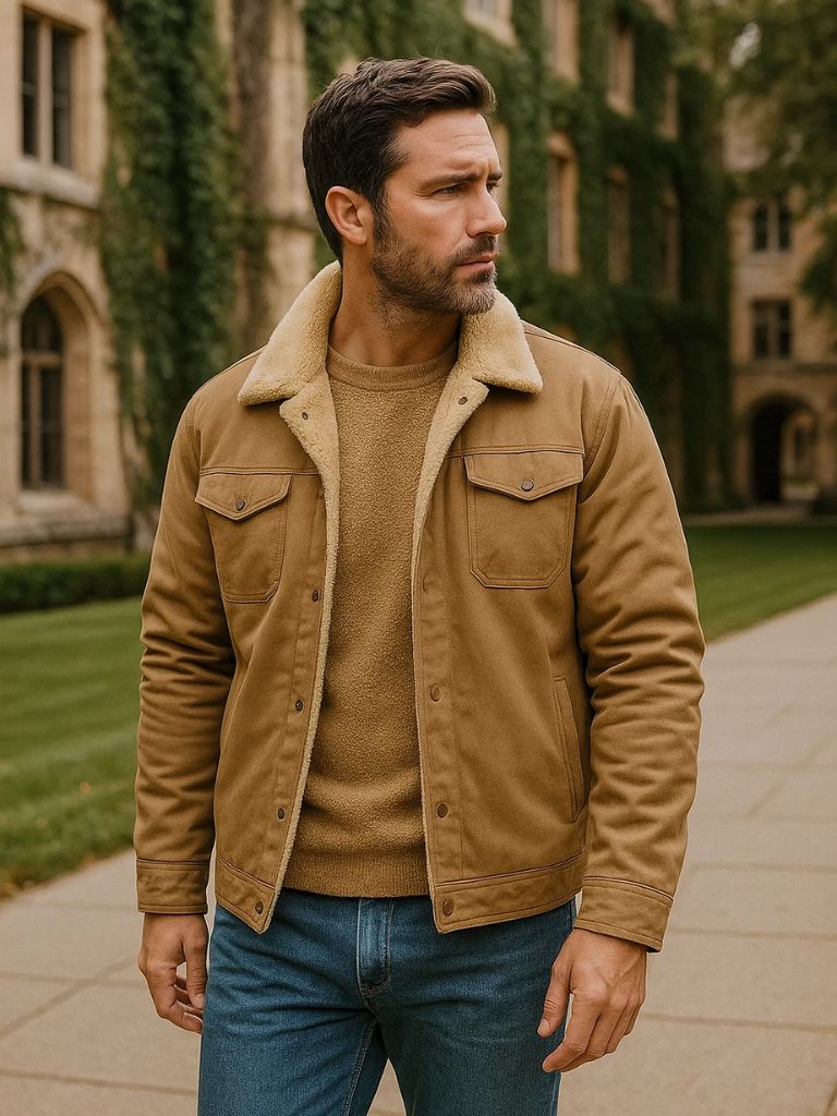 Retro Fleece Bomber Jacket - Rowan