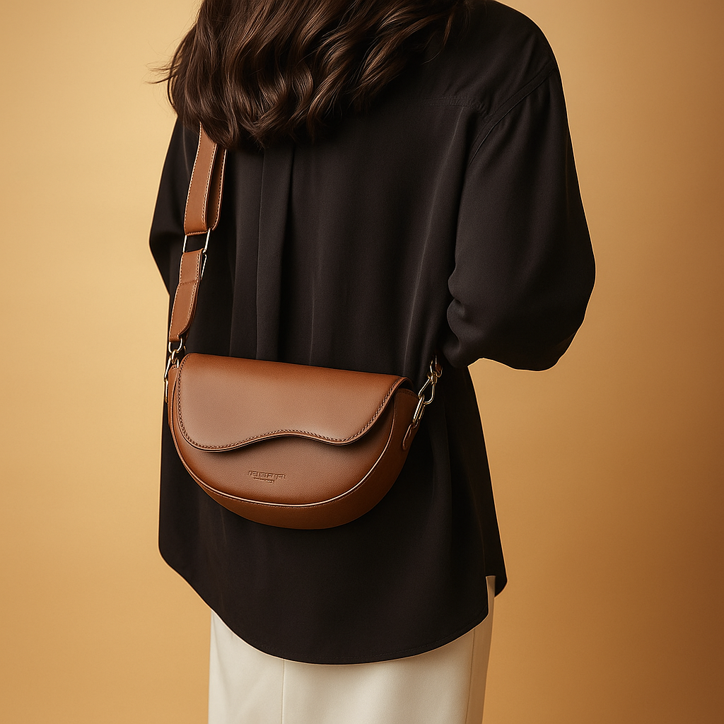 Vintage saddle crossbody bag | Ruby