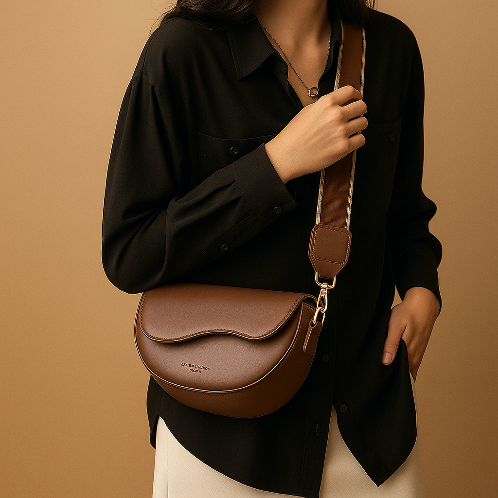 Vintage saddle crossbody bag | Ruby