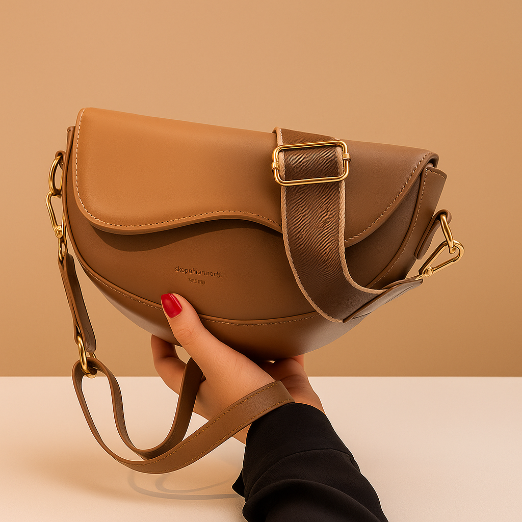 Vintage saddle crossbody bag | Ruby
