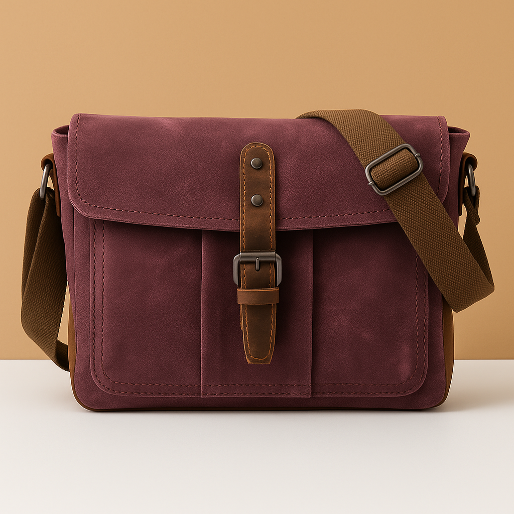 Vintage waterproof canvas messenger bag | Nathan
