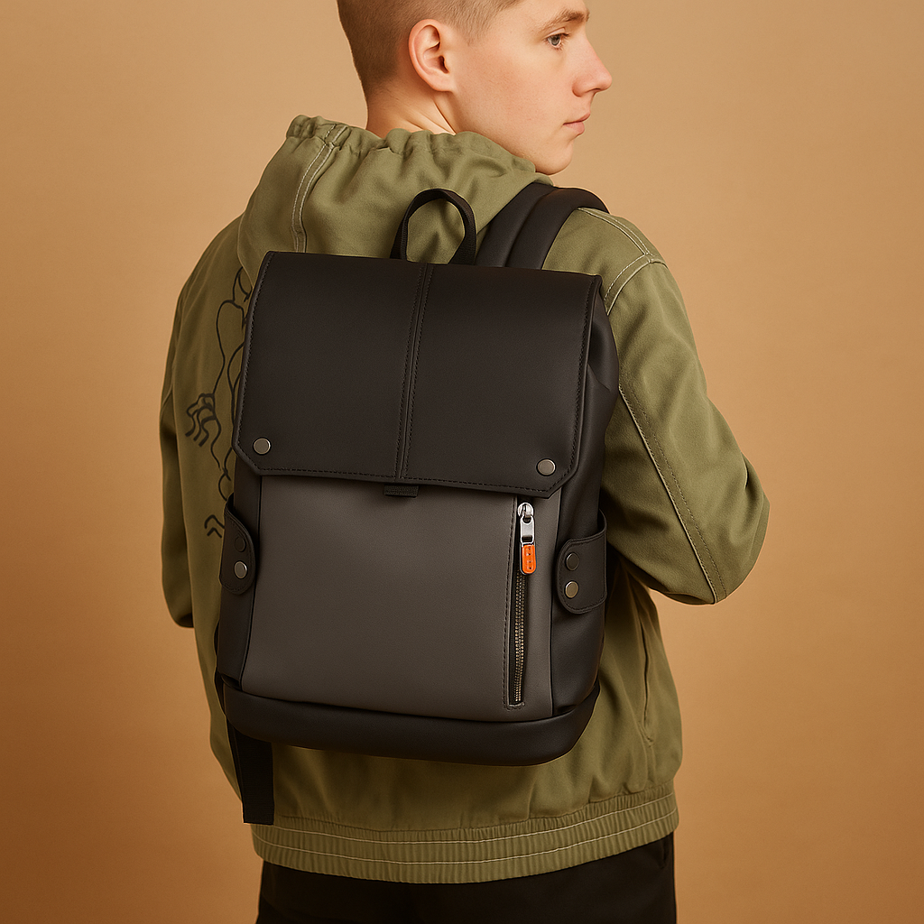 Waterproof leather laptop backpack | Maxwell