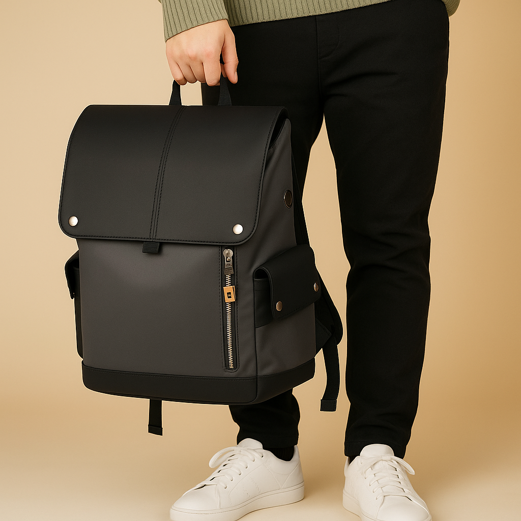 Waterproof leather laptop backpack | Maxwell